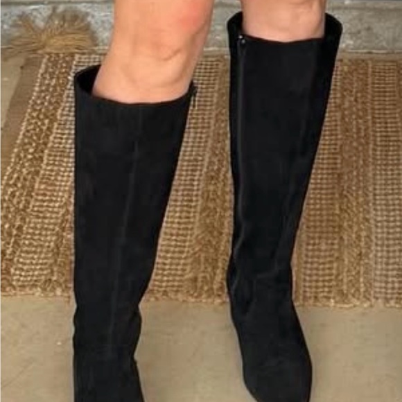 Alex Marie Black Over the Knee Boots - Picture 2 of 8